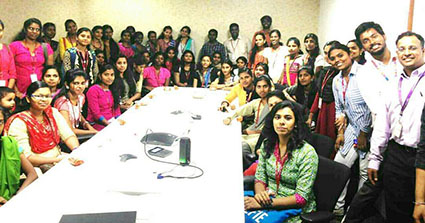 Agile Workshop for Engineering students at IBM India - Vijay James